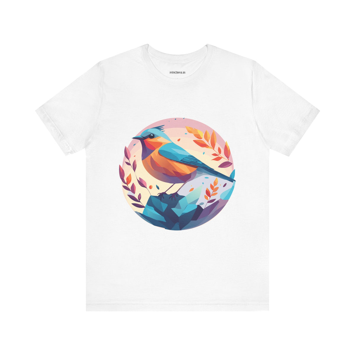 Bird Graphic Unisex Cotton Bella+Canvas Tee with Animal Design ab5