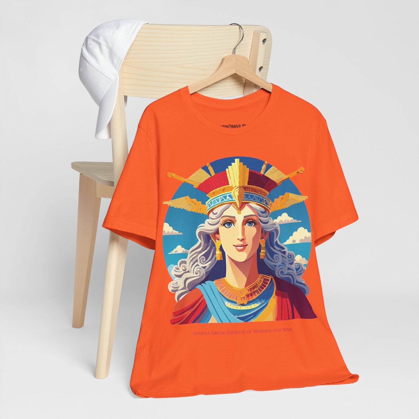 Athena Goddess Shirt Unisex Graphic Tee With Original Retro2Nova Artwork Vintage Inspired