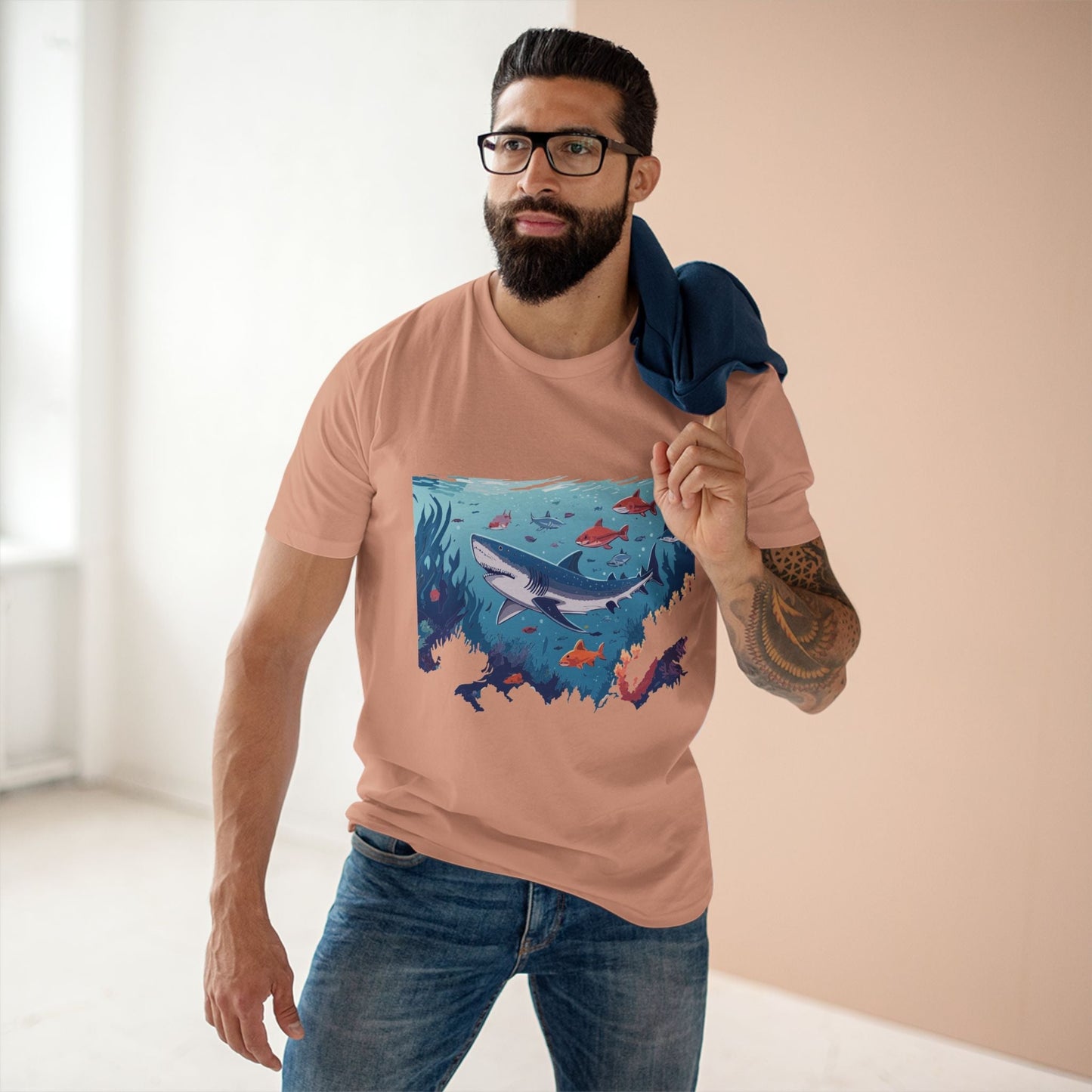 Ocean Shirt Ocean Pacific OP6 Unisex Premium Cotton Tee With Original Art By Retro2Nova