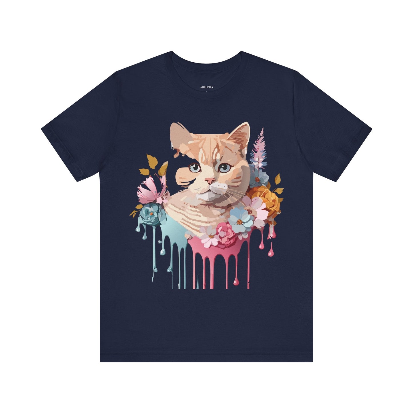 Adelpha Cat Graphic T Shirt Unisex Short Sleeve Art Design Tee Vintage Inspired