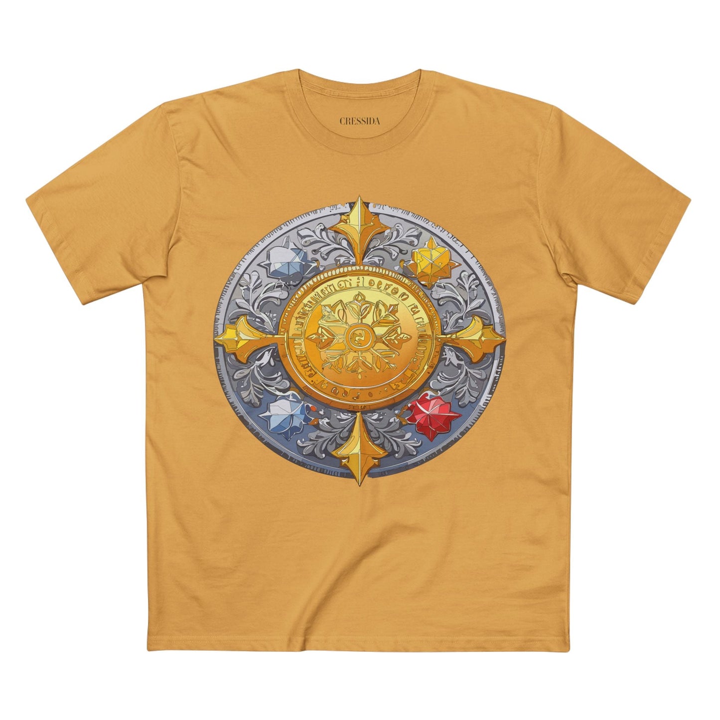 Antique Gold Coin Graphic Design T-Shirt Unisex 100 Cotton With Golden Print Artwork Tee 2