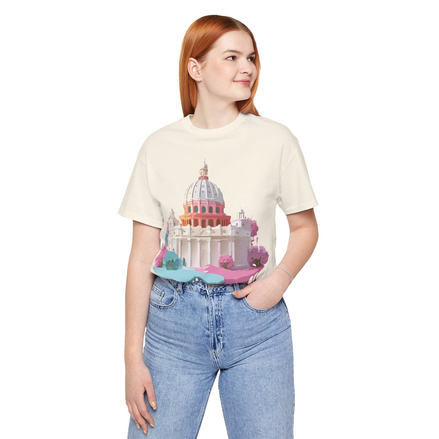 Adelpha Rome Tourist Shirt Unisex Graphic Tee With Vintage Art Design Comfortable Fit