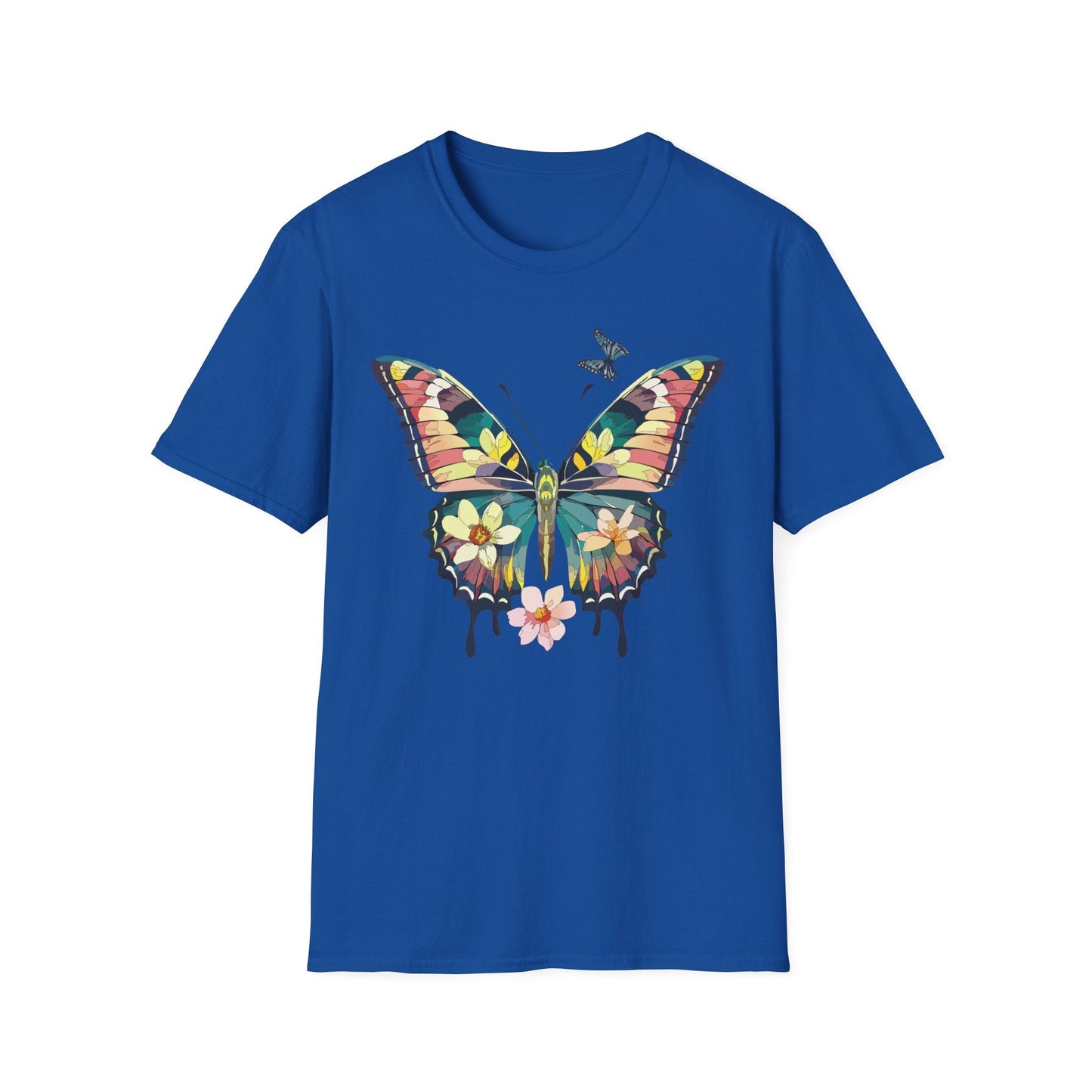 Butterfly T Shirt For Unisex Softstyle 64000 Short Sleeve Monarch Butterfly Tee Design