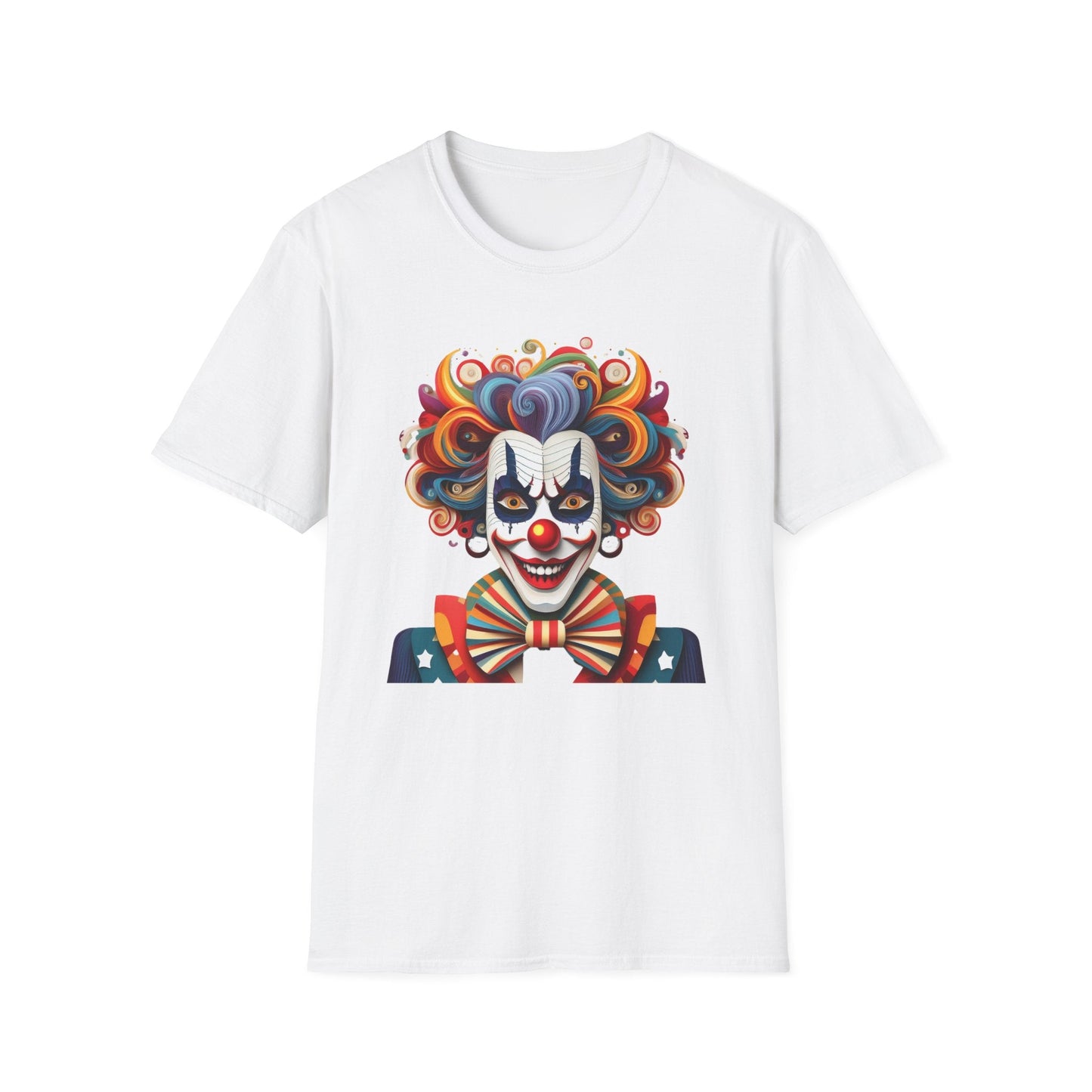 Clown Shirt, T Shirt with Clown, Funny Man Shirt, Tee Shirt with Funny Man, Circus Shirt, Shirt with Circus, Scary Man Shirt, Shirt with Scary Man