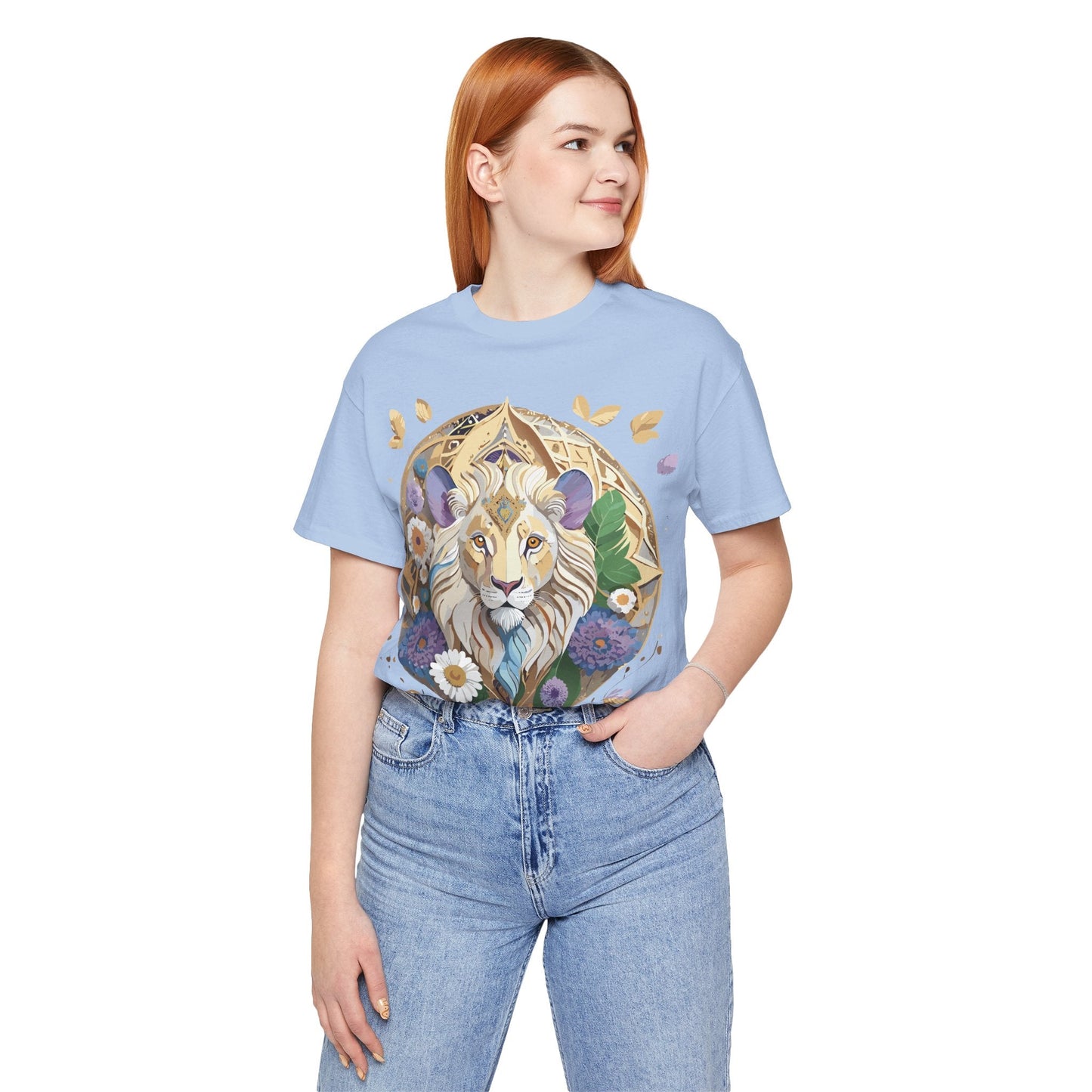 Adelpha Graphic Tee Unisex Medallion Shirt Vintage Inspired Art Design Short Sleeve