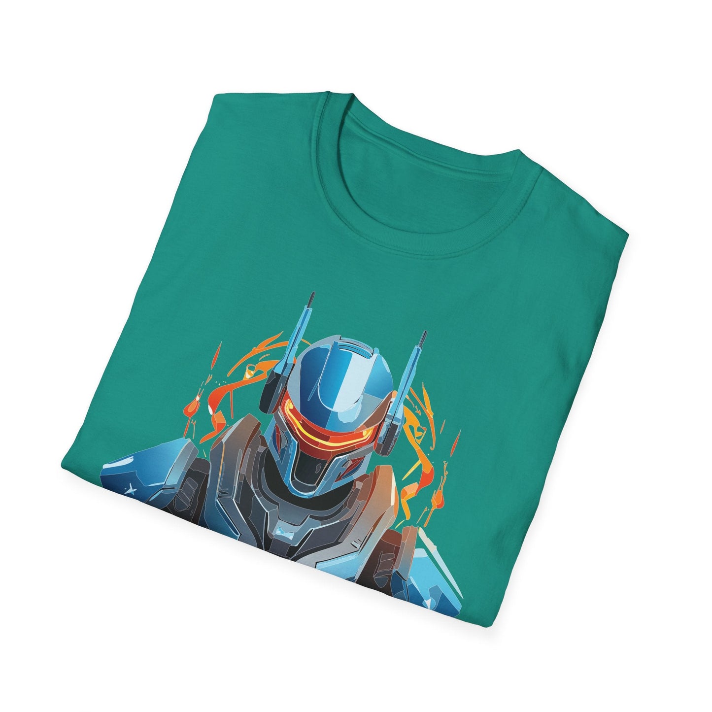 Cyborg Tee Robot Shirt Terminator Design Unisex Gildan Softstyle 64000 100 Percent Ring Spun Cotton
