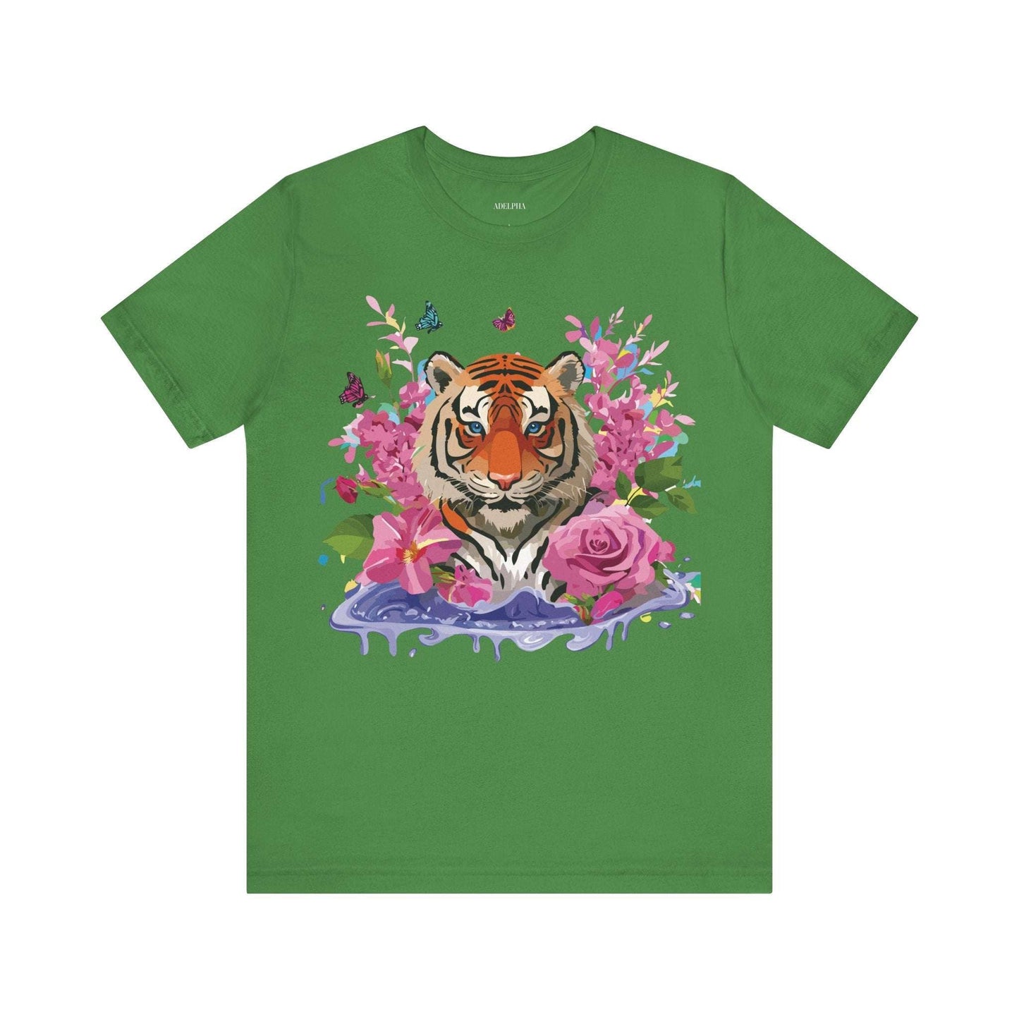 Tiger Graphic Unisex 100 Cotton Vintage Art with Animal Tee 11
