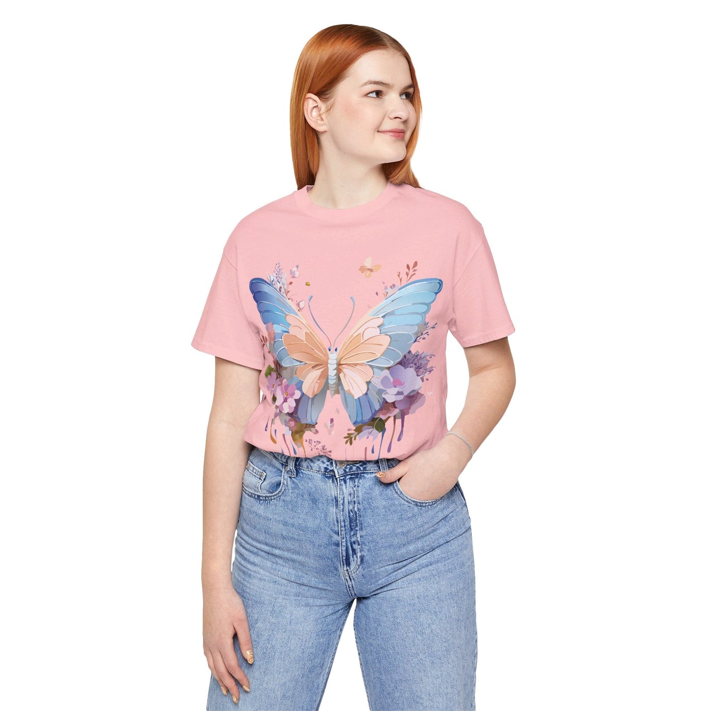 Butterfly Graphic Tee Unisex Jersey Short Sleeve Art Design Adelpha