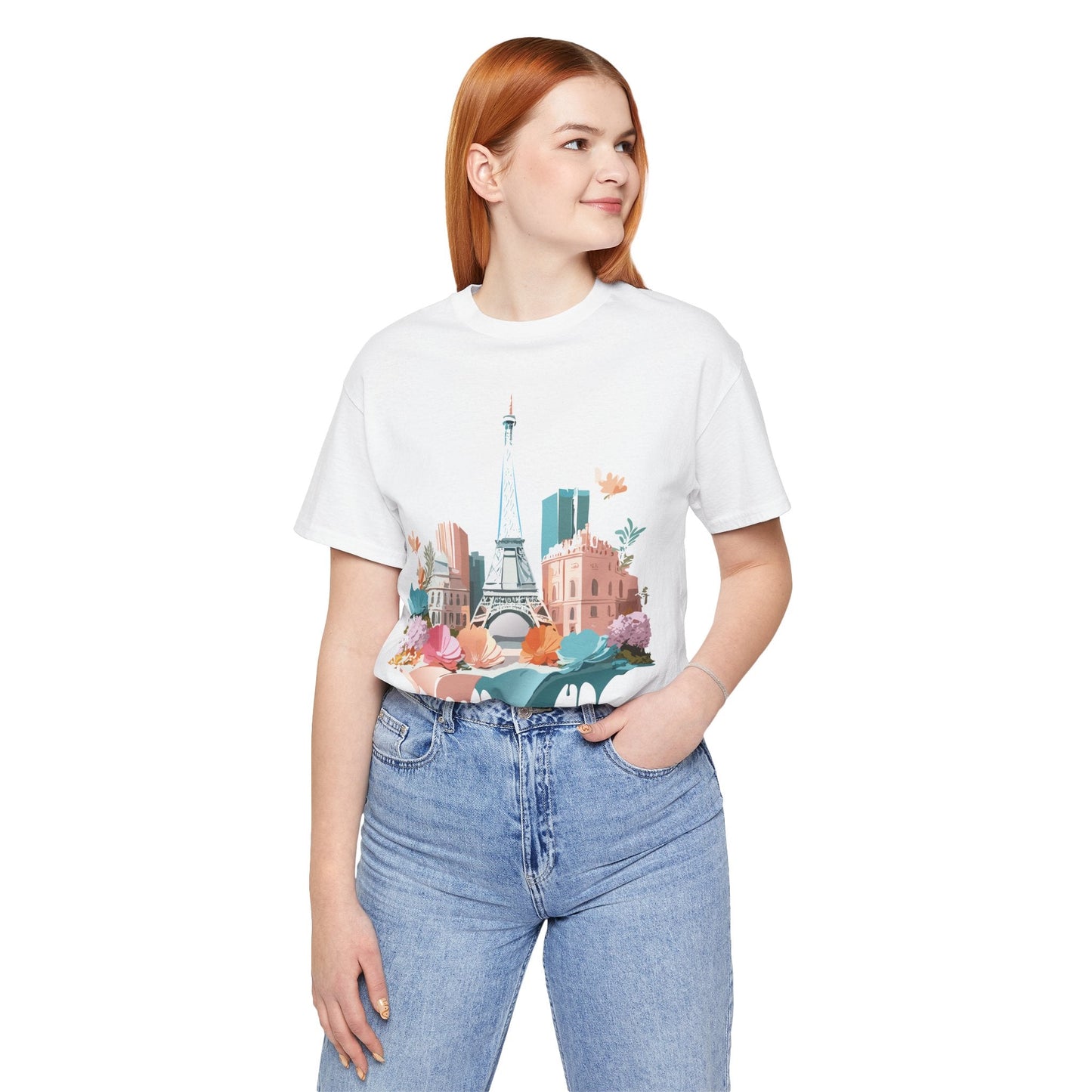 Paris Vintage Inspired Graphic Tee Unisex Short Sleeve Shirt Adelpha Artwork Studio