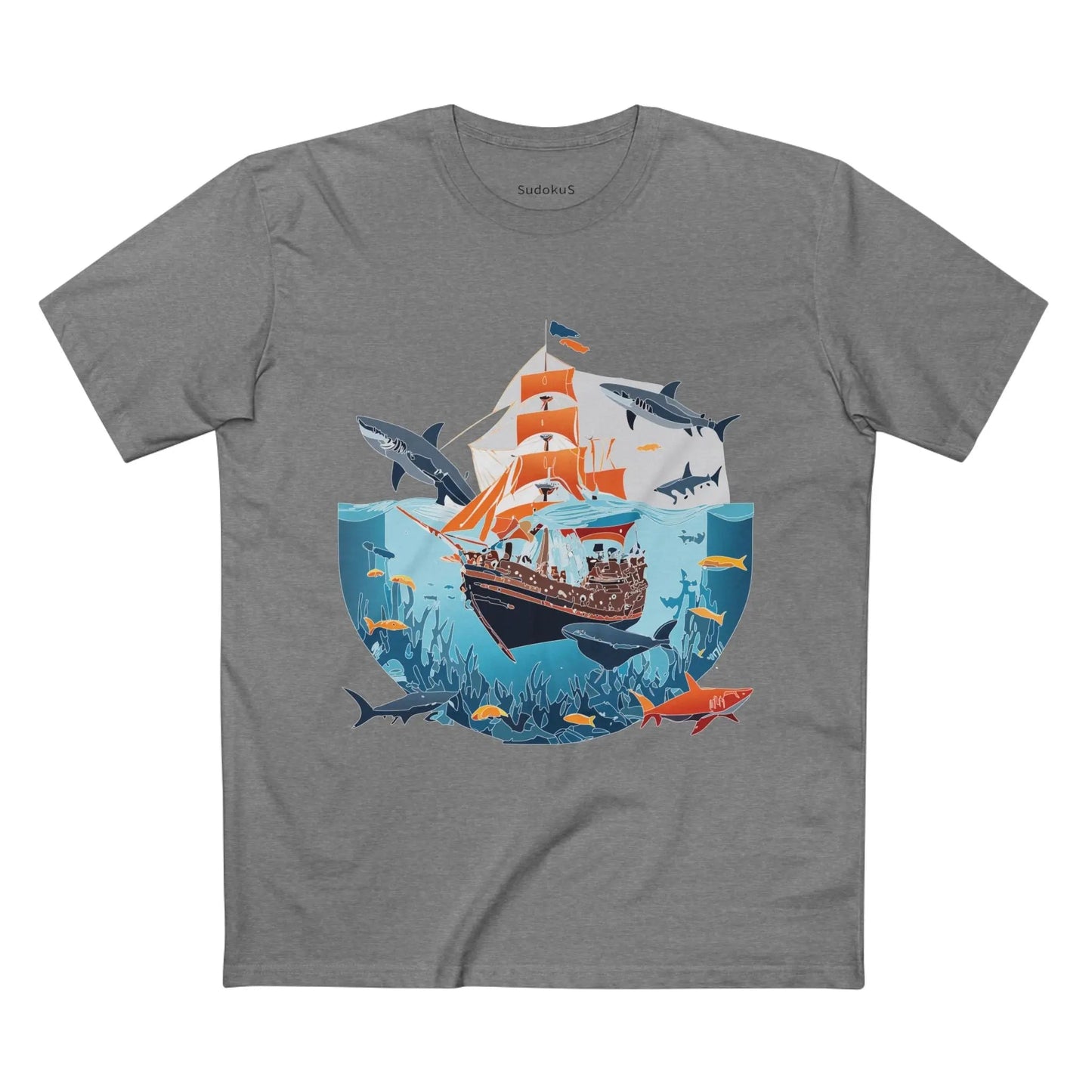 Ocean Coast Graphic Unisex 100 Cotton Staple Tee 23