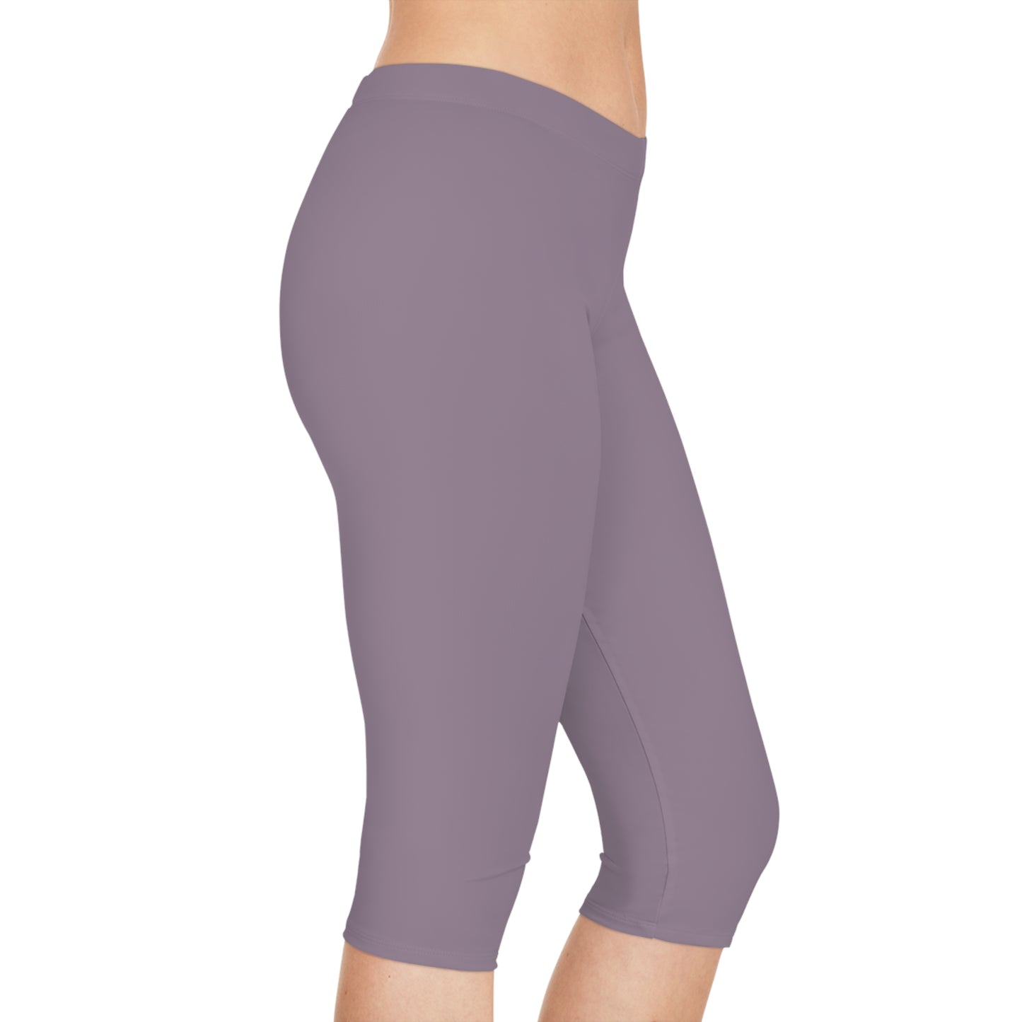 Purple Color Capri Leggings, Purple Capri Leggings 16