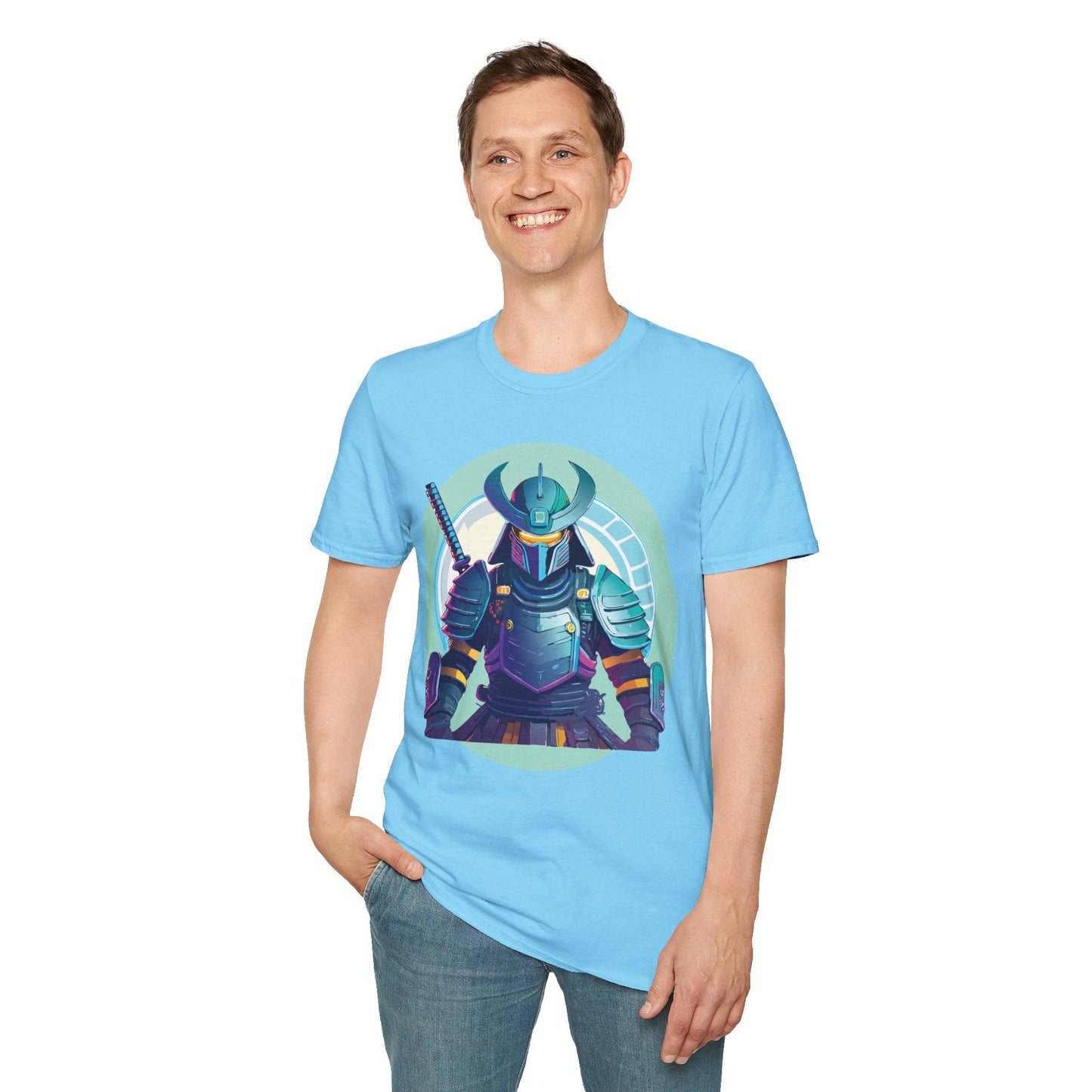 Samurai T Shirt Unisex Softstyle Tee Gildan 64000 Lightweight Ring Spun Cotton Everyday Comfort
