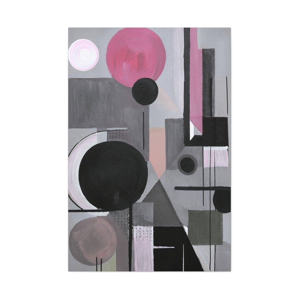 Abstract Geometric Painting Print Canvas 20x24,20x30,24x30 24x32,24x36,30x40 32x48,36x48,40x60 Pine-Wood Inner Frame ABS-42