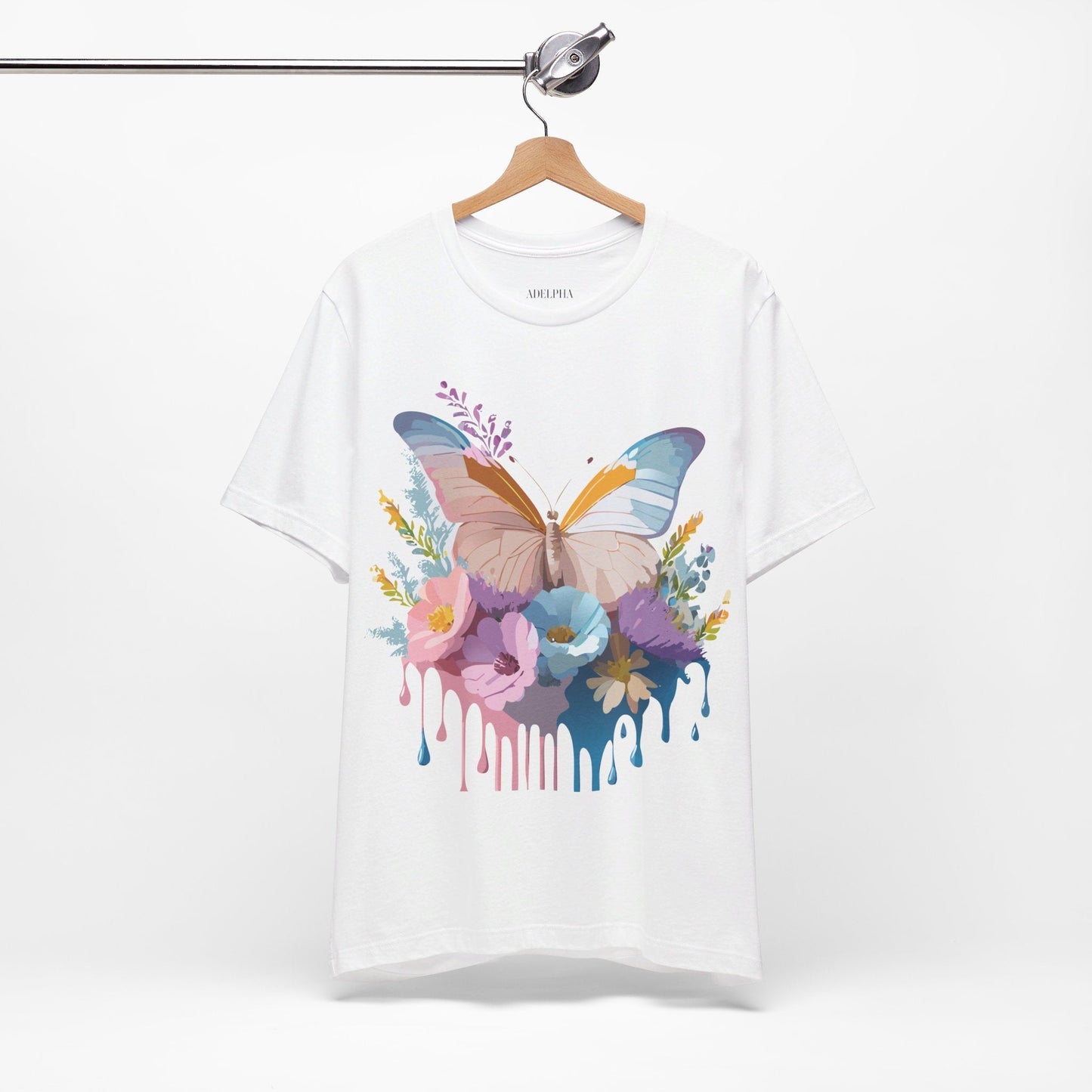 Butterfly Graphic Tee Unisex Short Sleeve Adelpha Artwork Vintage Inspired