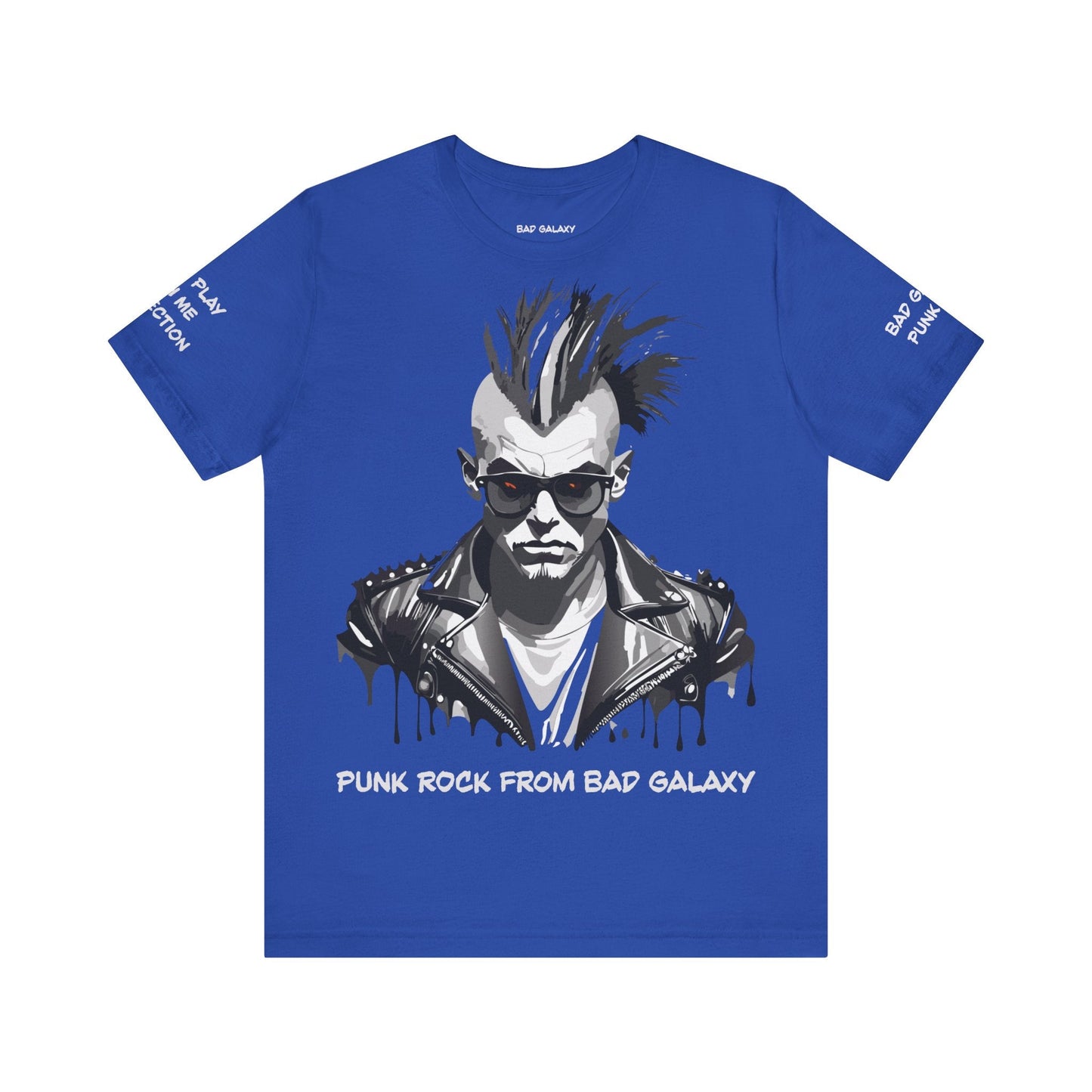 Punk Rock Tee Shirt From Bad Galaxy Made To Order 100 Percent Cotton Eco Friendly Inks