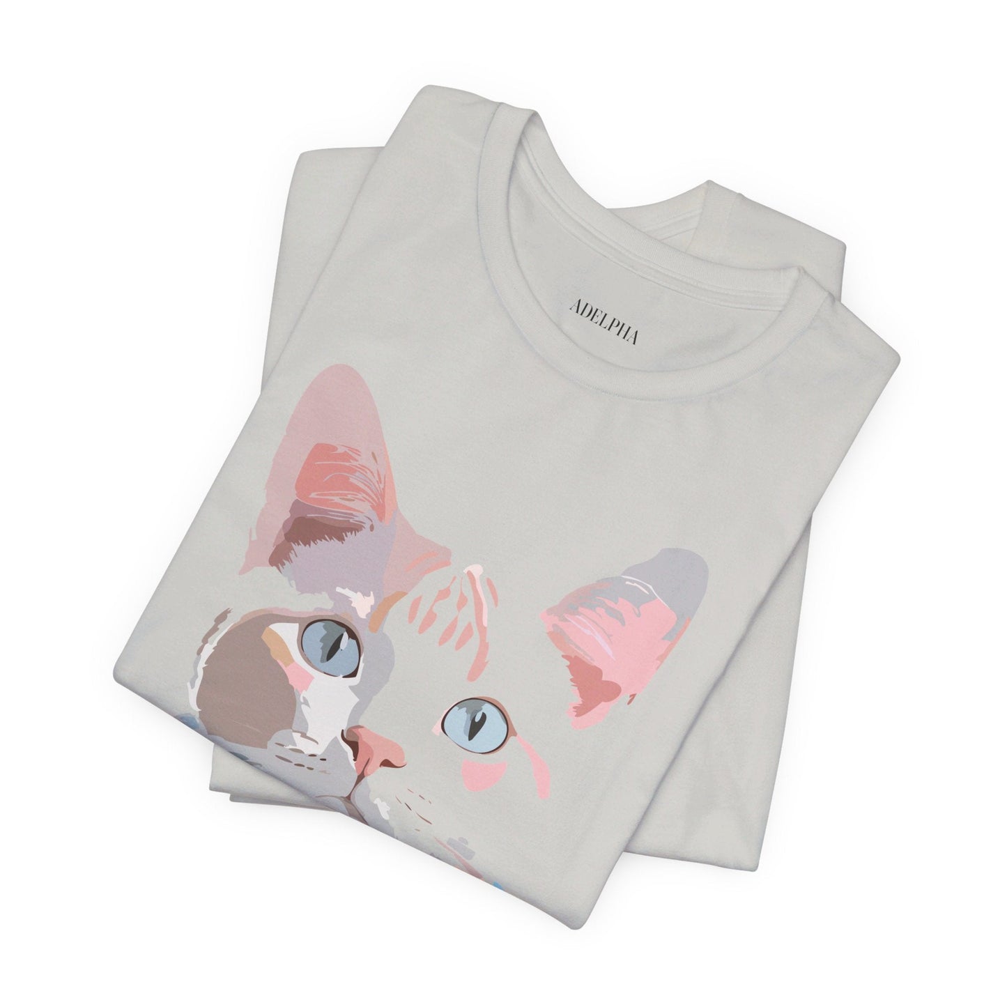 Adelpha Cat Graphic T Shirt Unisex Short Sleeve Vintage Artwork Tee