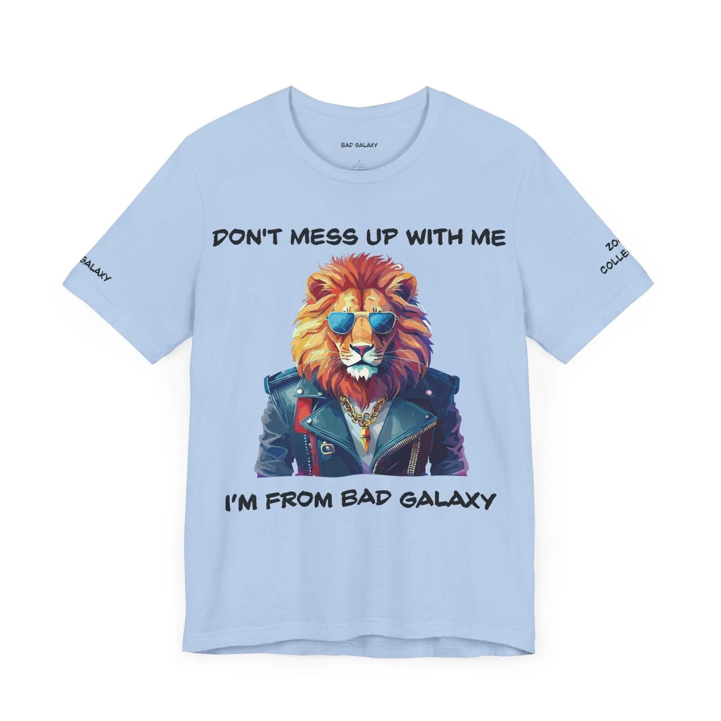 Animal T Shirt By Bad Galaxy Unisex 100 Percent Cotton Graphic Tee Eco Friendly Made In USA