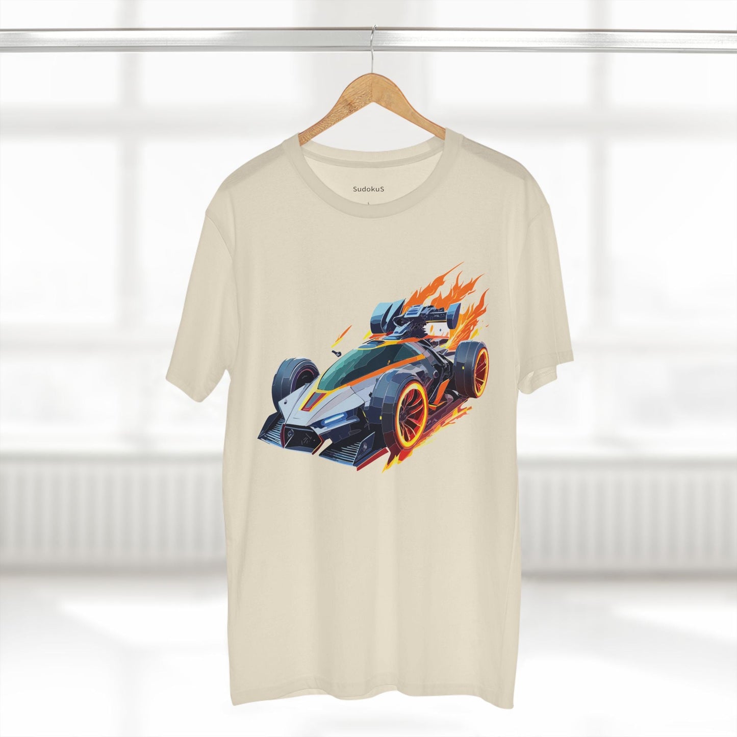 Car Graphic Unisex 100 Cotton Staple Tee 18