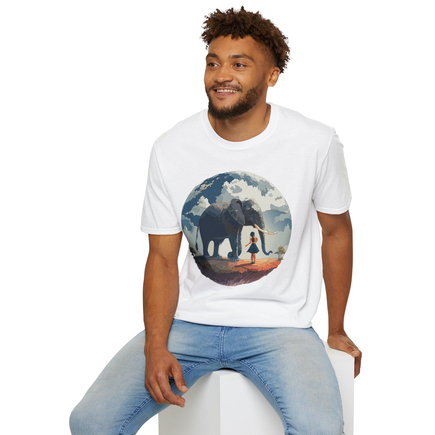 Womens Graphic T Shirt Art Design Tee Softstyle Gildan 64000 100 Percent Ring Spun Cotton