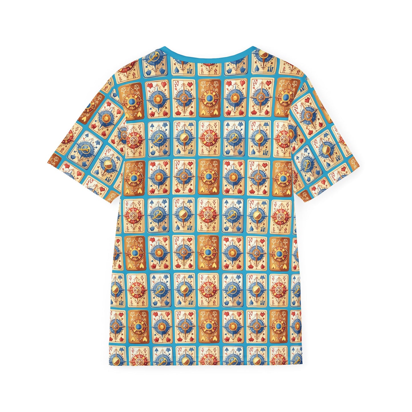 Unisex Poly T-Shirt with Abstract Graphic Design Print