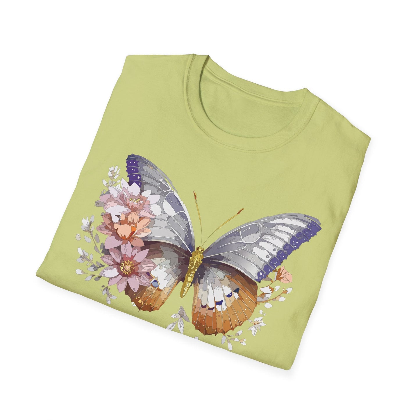 Butterfly Shirt Unisex T Shirt 100 Percent Ring Spun Cotton Gildan Softstyle Tee