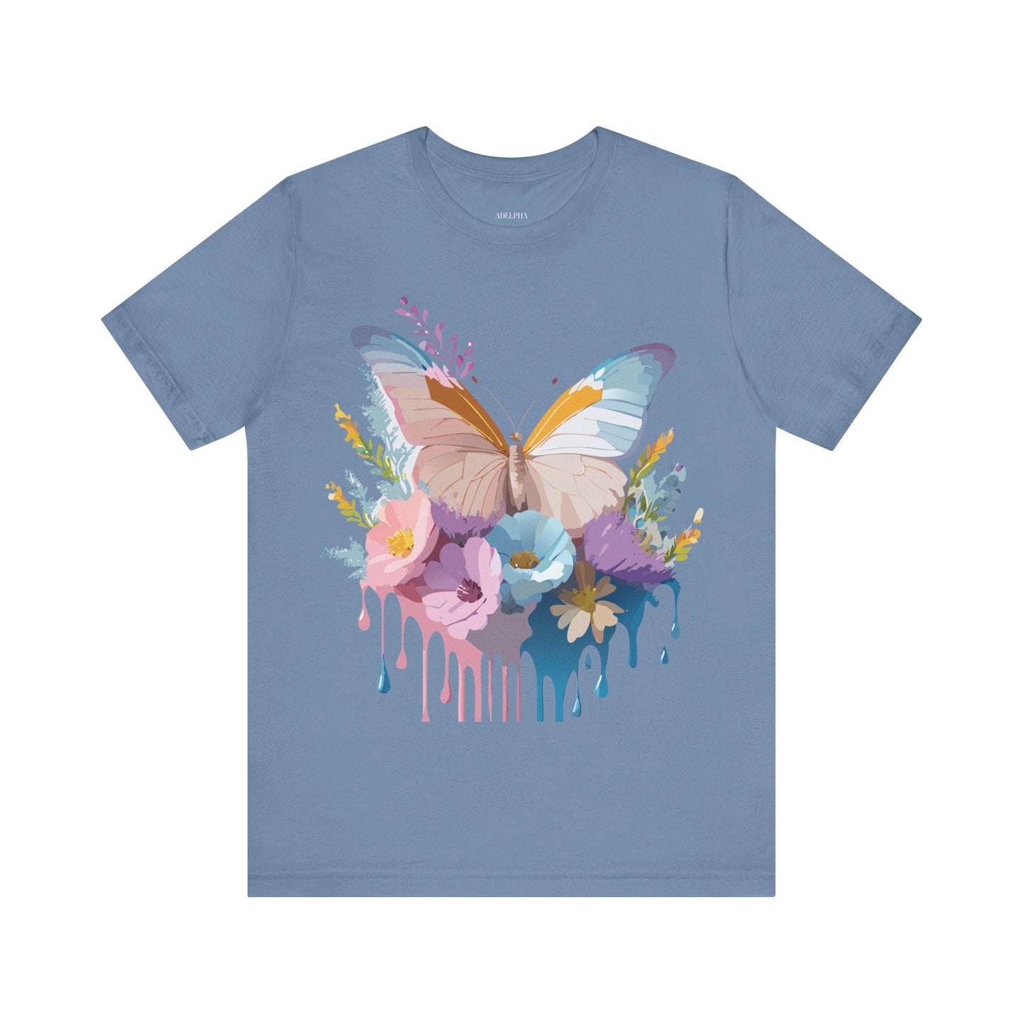 Butterfly Graphic T Shirt Unisex Adelpha Vintage Art Design Tee