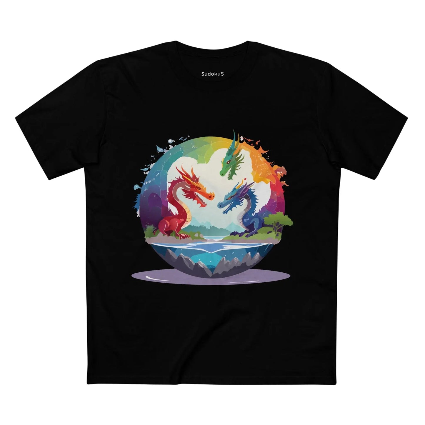 Dragon Graphic Unisex 100 Cotton Staple Tee 21