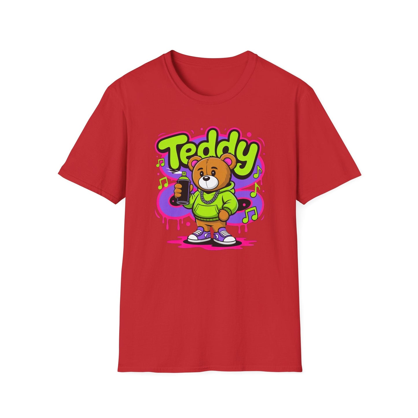 Cartoon T Shirt With Animation Funny Animals Tee Unisex Softstyle Gildan 64000 Cotton
