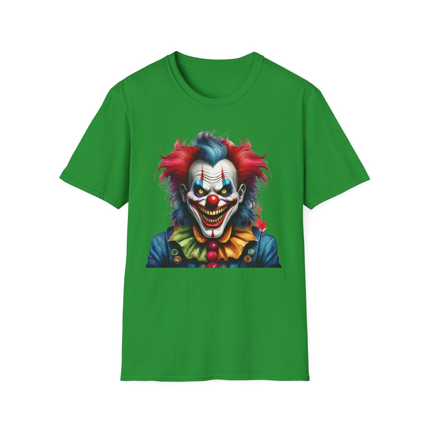 Unisex Clown Shirt Funny Man Tee Circus Theme Shirt Scary Man Shirt Softstyle Comfort