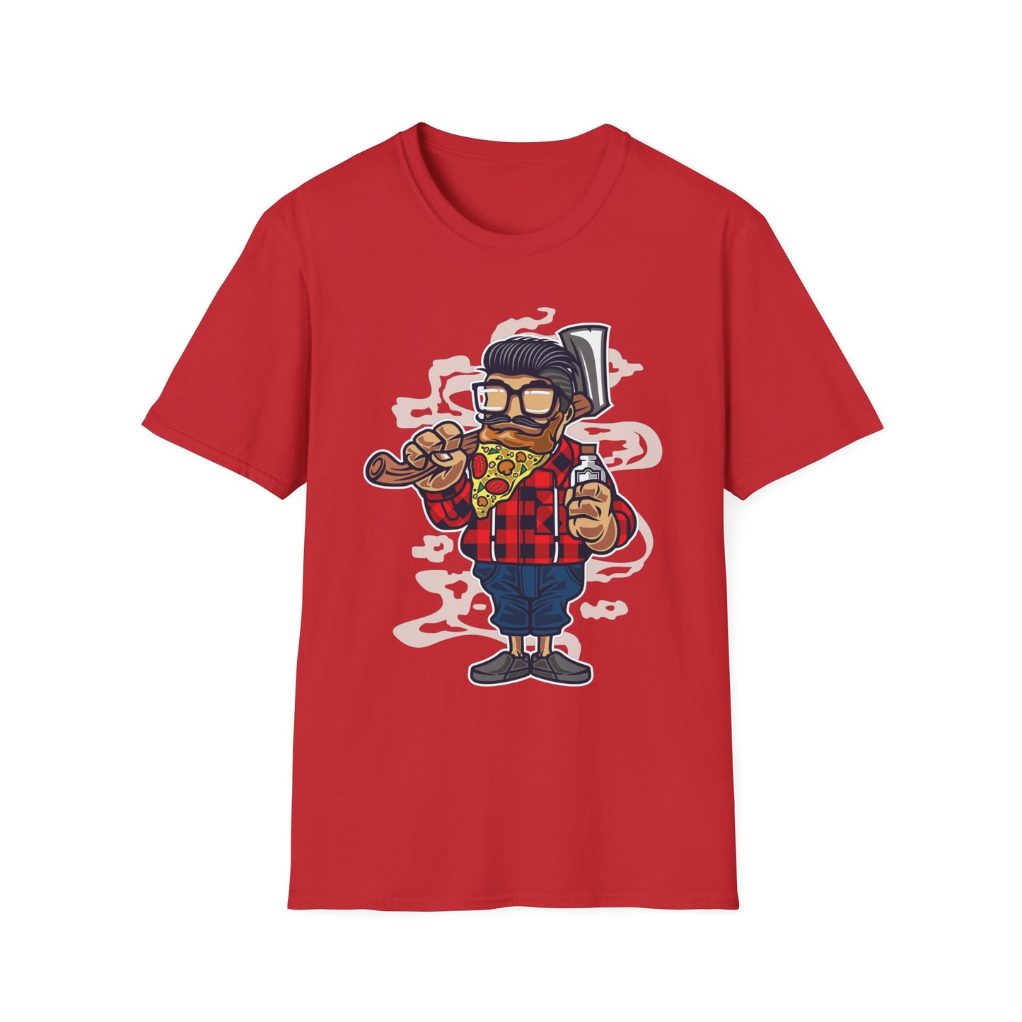 Unisex Cotton T-Shirt with Cartoon Graphic Design
