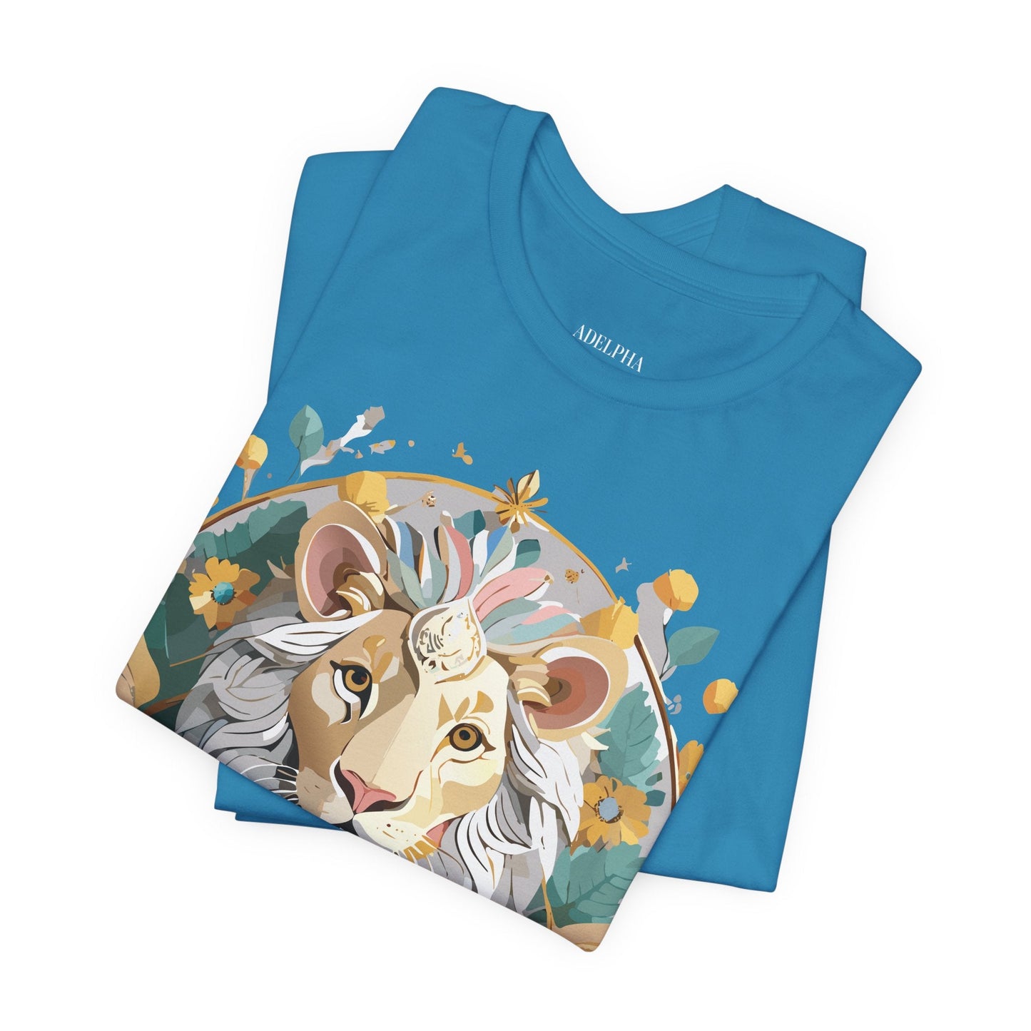 Medallion Graphic Unisex 100 Cotton Vintage Animal Medal Artwork Tee 58