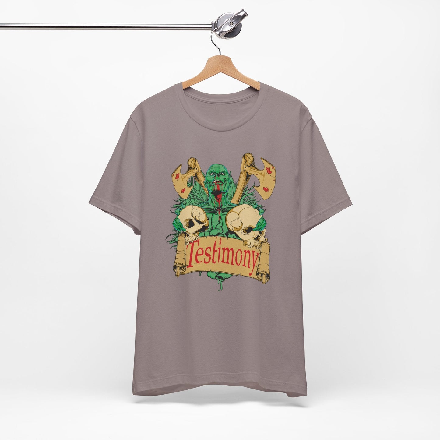 Cthulhu Skull Axes Testimony Tee Lovecraft Horror Mythos Shirt Art-42