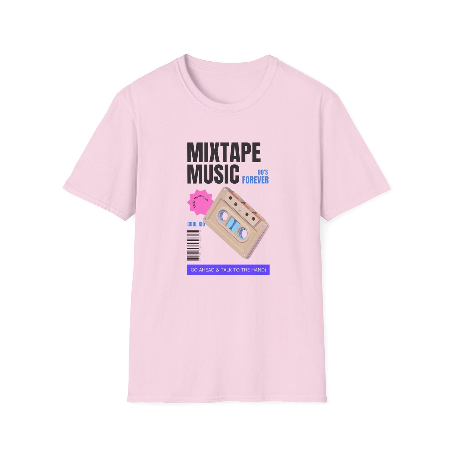 Mixtape Music Vintage Cassette T-Shirt Unisex Cotton Retro Audio Graphic Tee