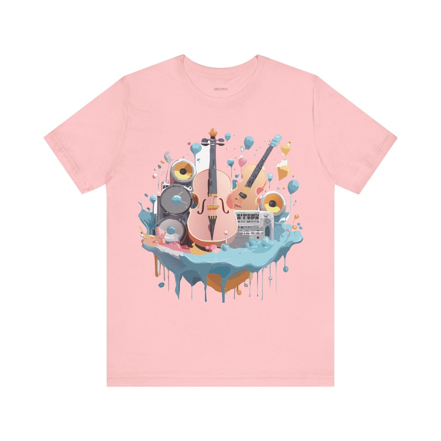 Adelpha Vintage Inspired Music Graphic T Shirt Unisex Jersey Short Sleeve Tee Artwork