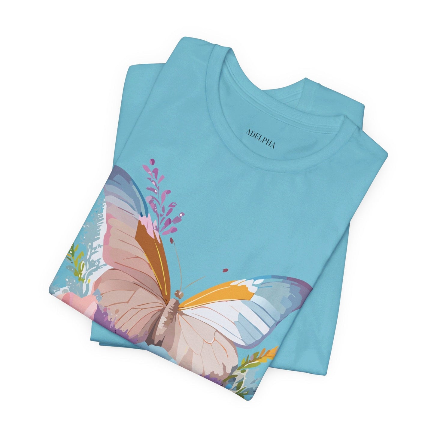 Butterfly Graphic Tee Unisex Short Sleeve Adelpha Artwork Vintage Inspired