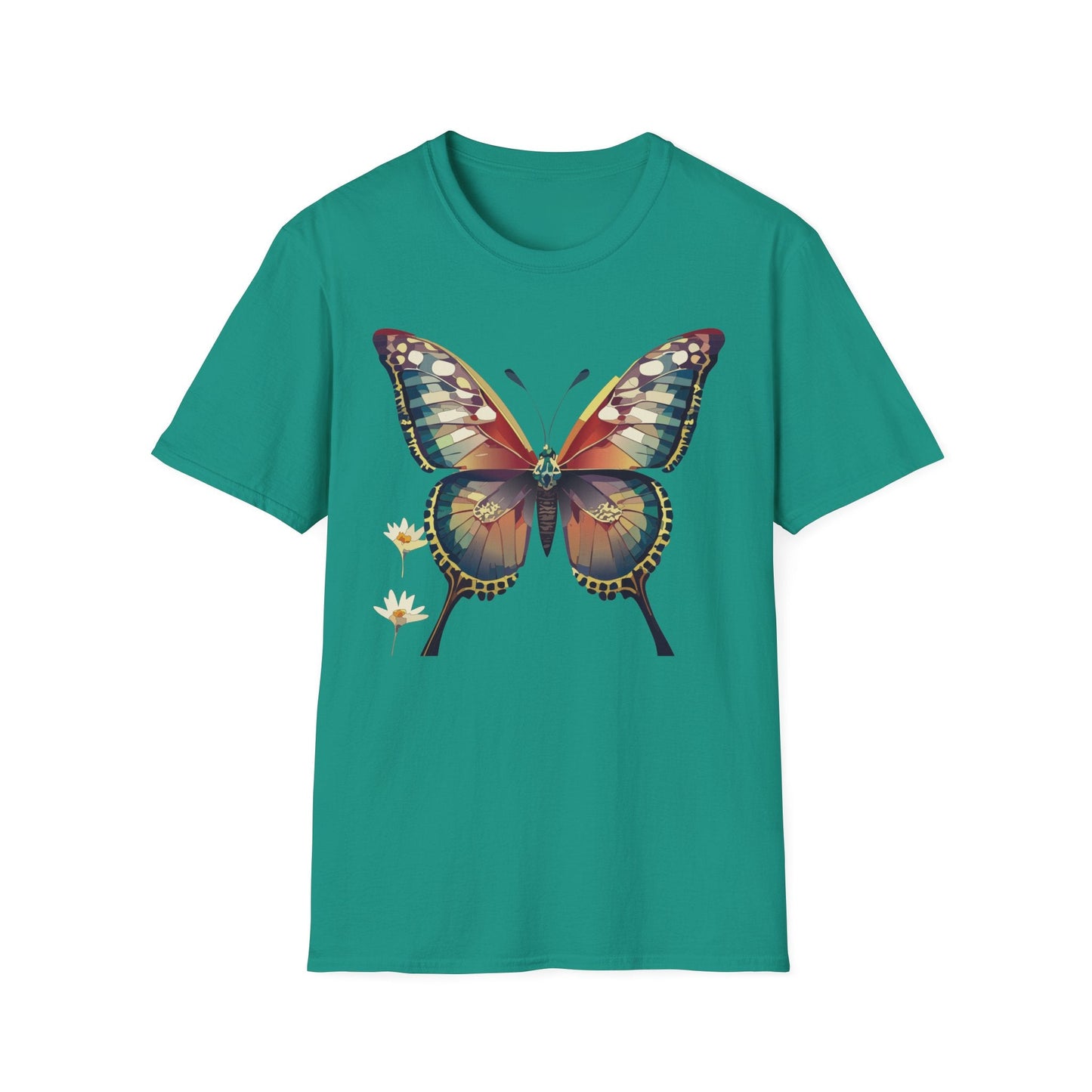 Unisex Butterfly Monarch Shirt Softstyle Tee Gildan 64000 Short Sleeve For Everyday Comfort