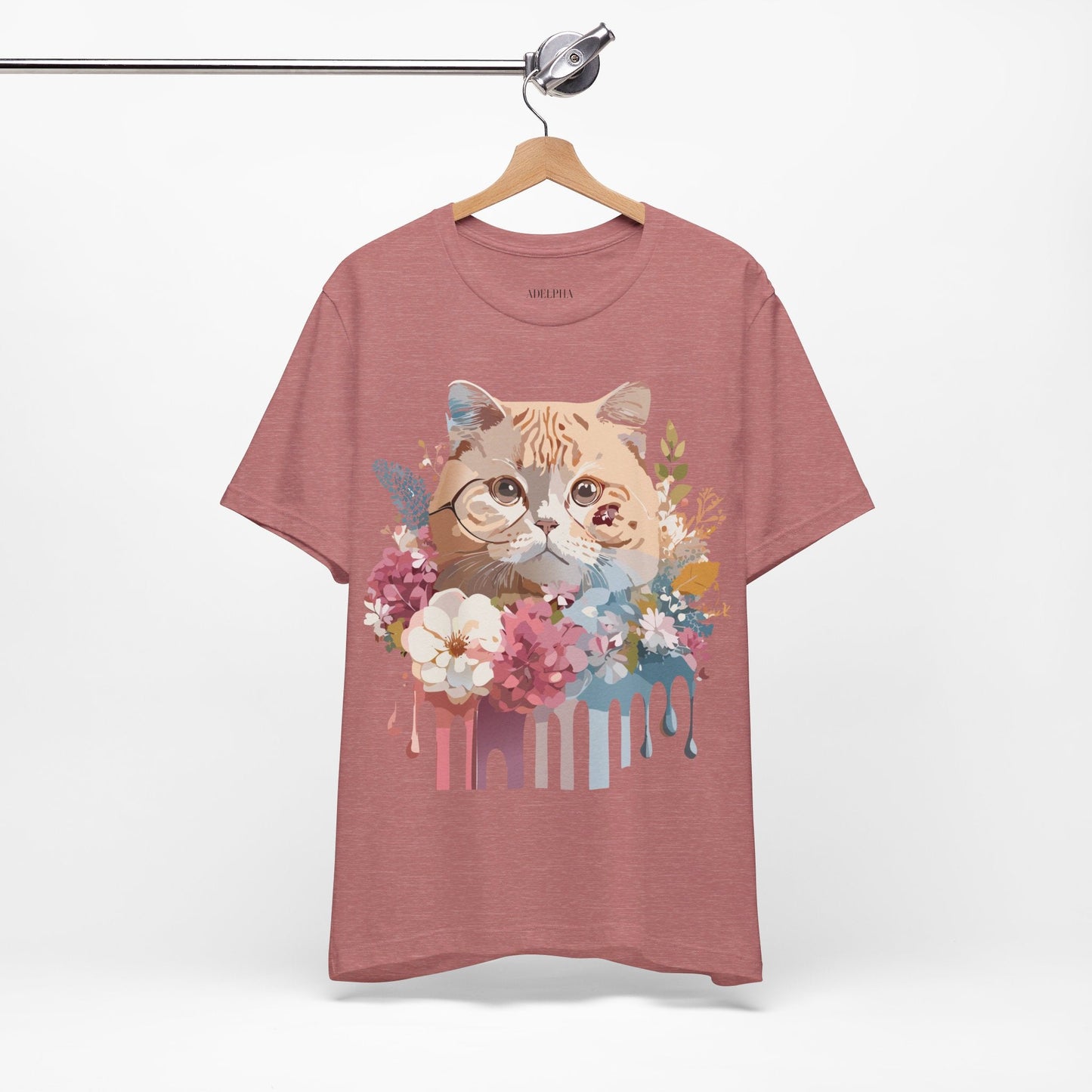 Cat Graphic Tee Unisex Vintage Inspired Shirt By Adelpha Original Artwork