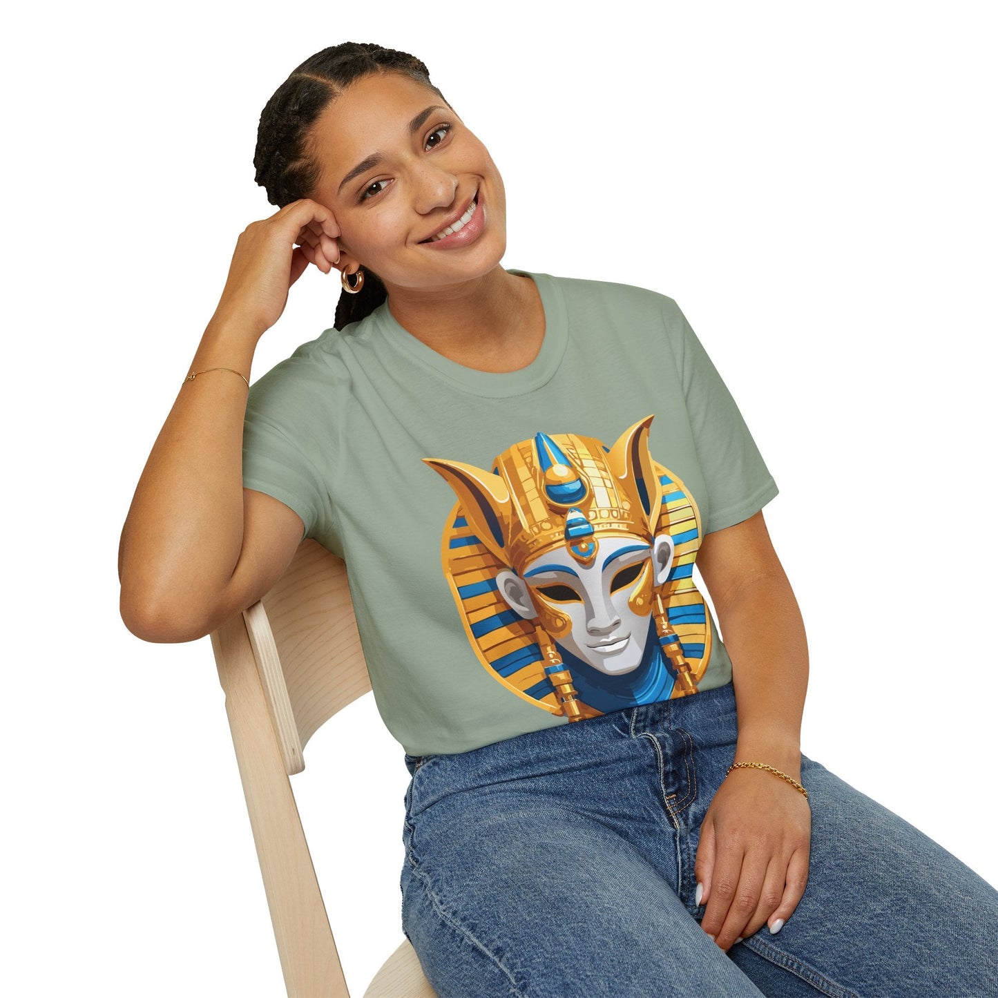 Mask Tee Shirt Unisex Masquerade Design Artwork Gildan Softstyle 64000 Cotton Tee