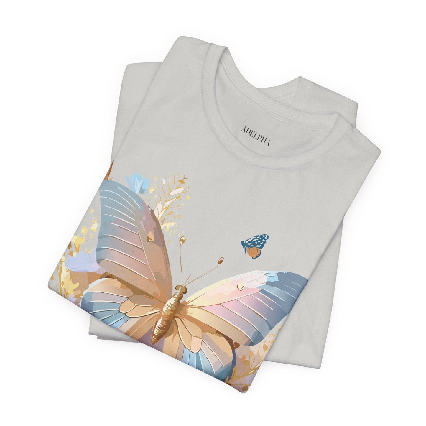 Butterfly Graphic Tee By Adelpha Vintage Inspired Unisex Short Sleeve
