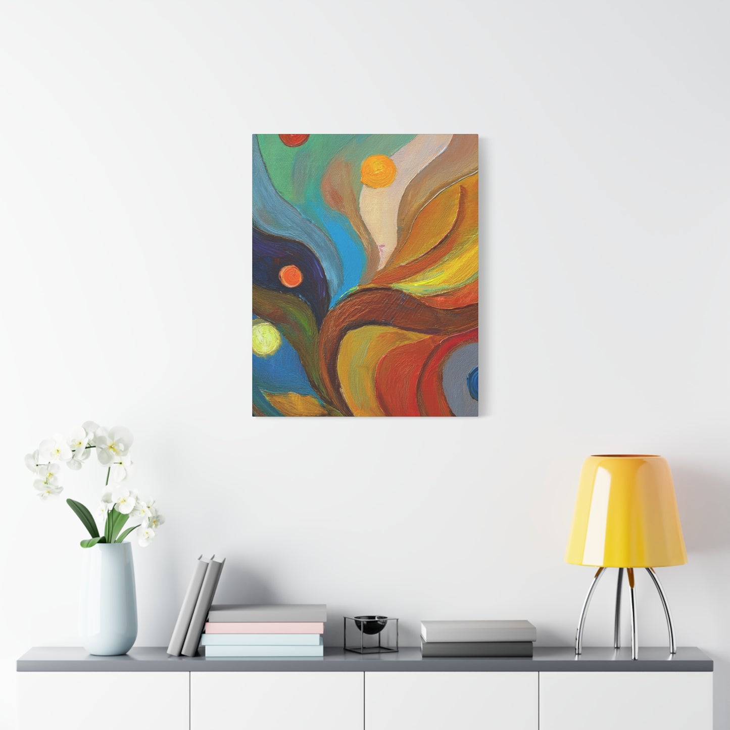 Abstract Oil Painting Print Canvas 20x24,20x30,24x30 24x32,24x36,30x40 32x48,36x48,40x60 Pine-Wood Inner Frame ABS-91