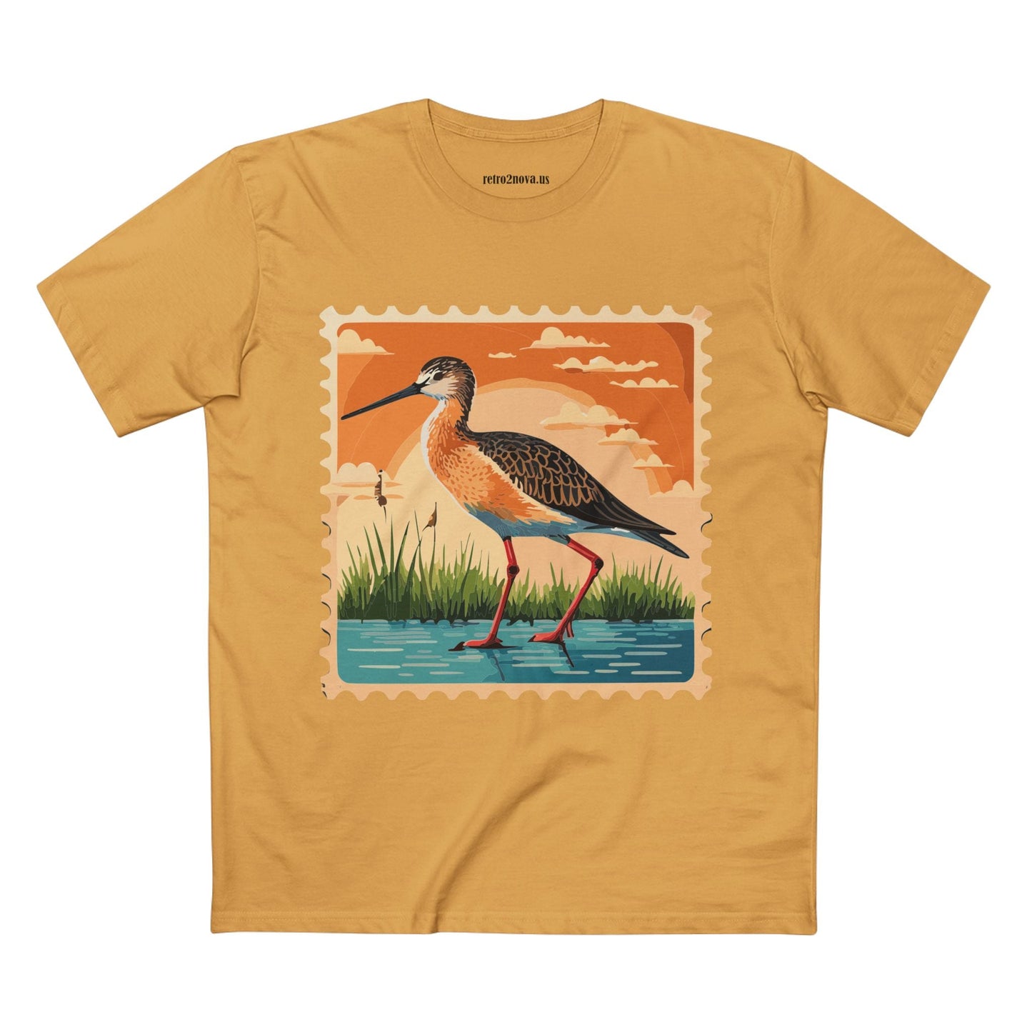 Stamp Shirt Postage Stamp Tee Unisex Premium Cotton Original Art Design Retro2Nova