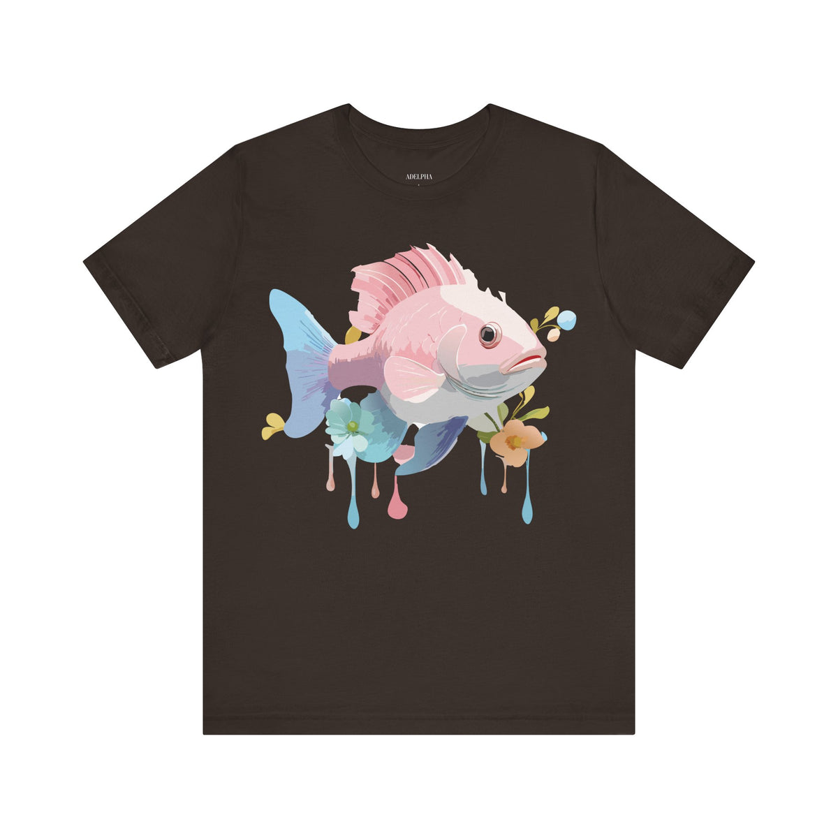 Fish Graphic Design Tee Bella+Canvas Unisex 100 Cotton Tee Shirt a107