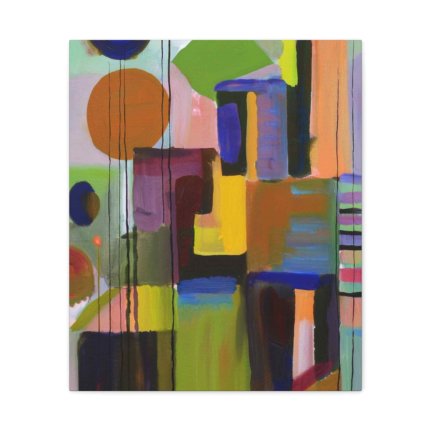 Abstract Painting Print Canvas 20x24,20x30,24x30, 24x32,24x36,30x40, 32x48,36x48,40x60 Pine-Wood Inner Frame ABS-3
