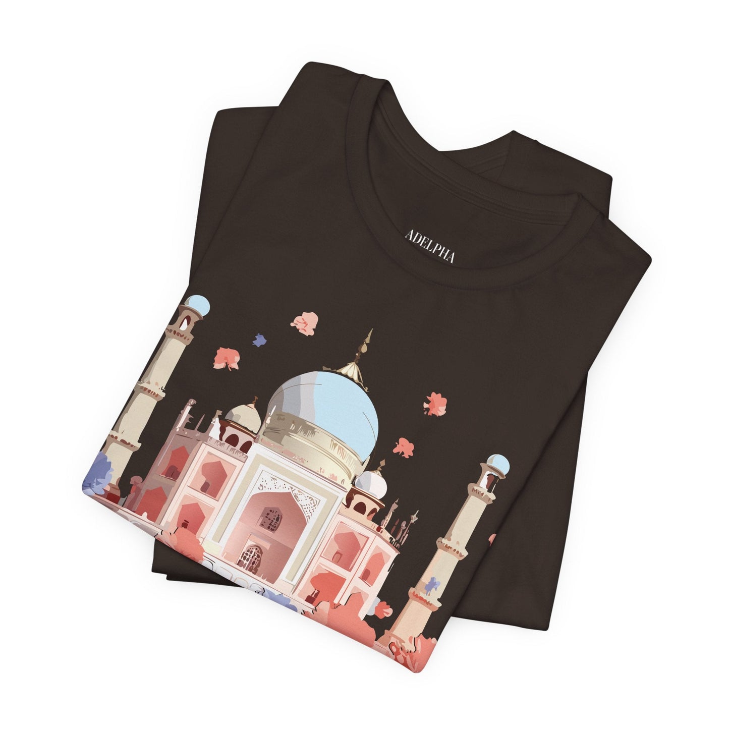 Taj Mahal Graphic Tee Unisex Short Sleeve Shirt By Adelpha Vintage Inspired Artwork