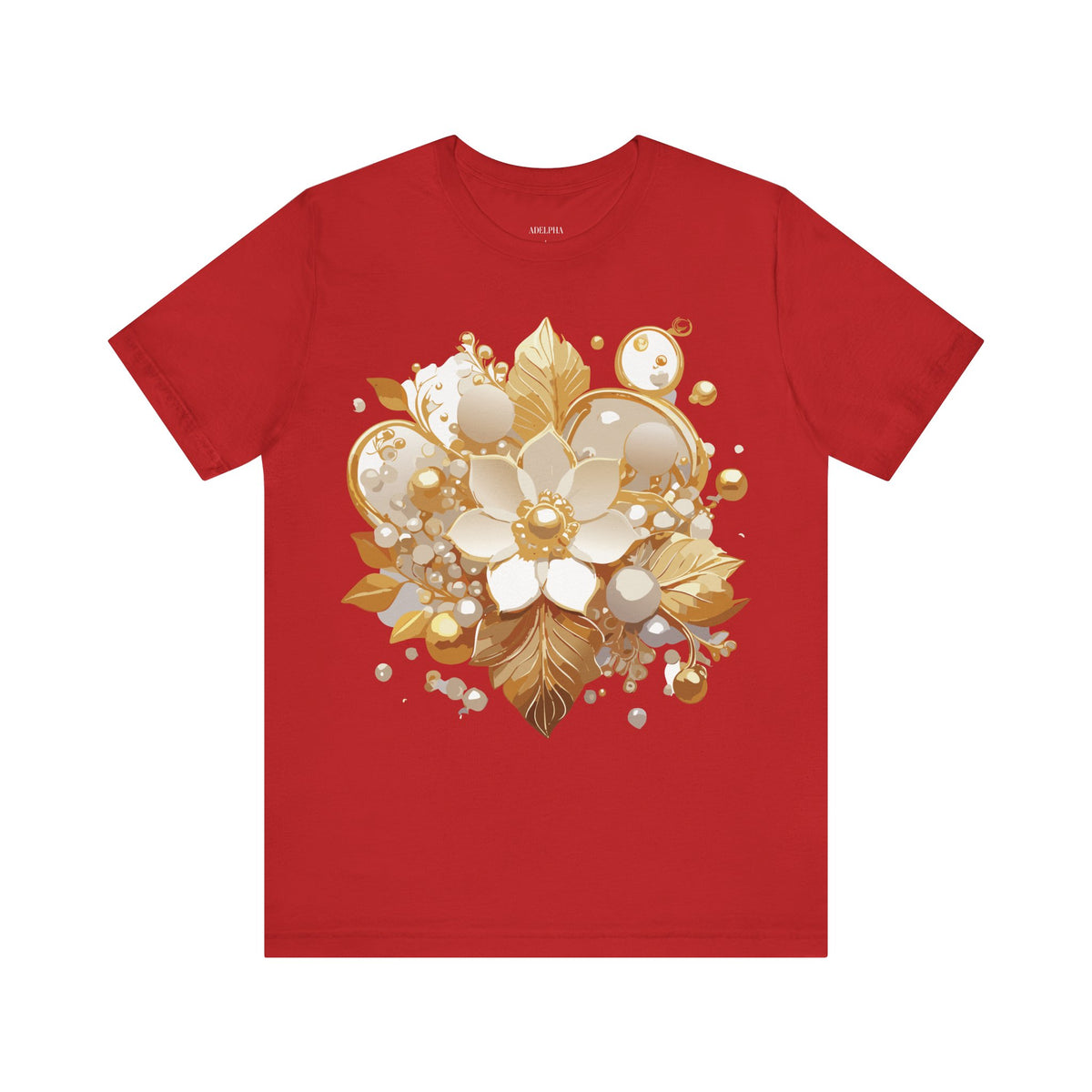 Jewelry Graphic Unisex Cotton Bella+Canvas Tee with Art Design n134