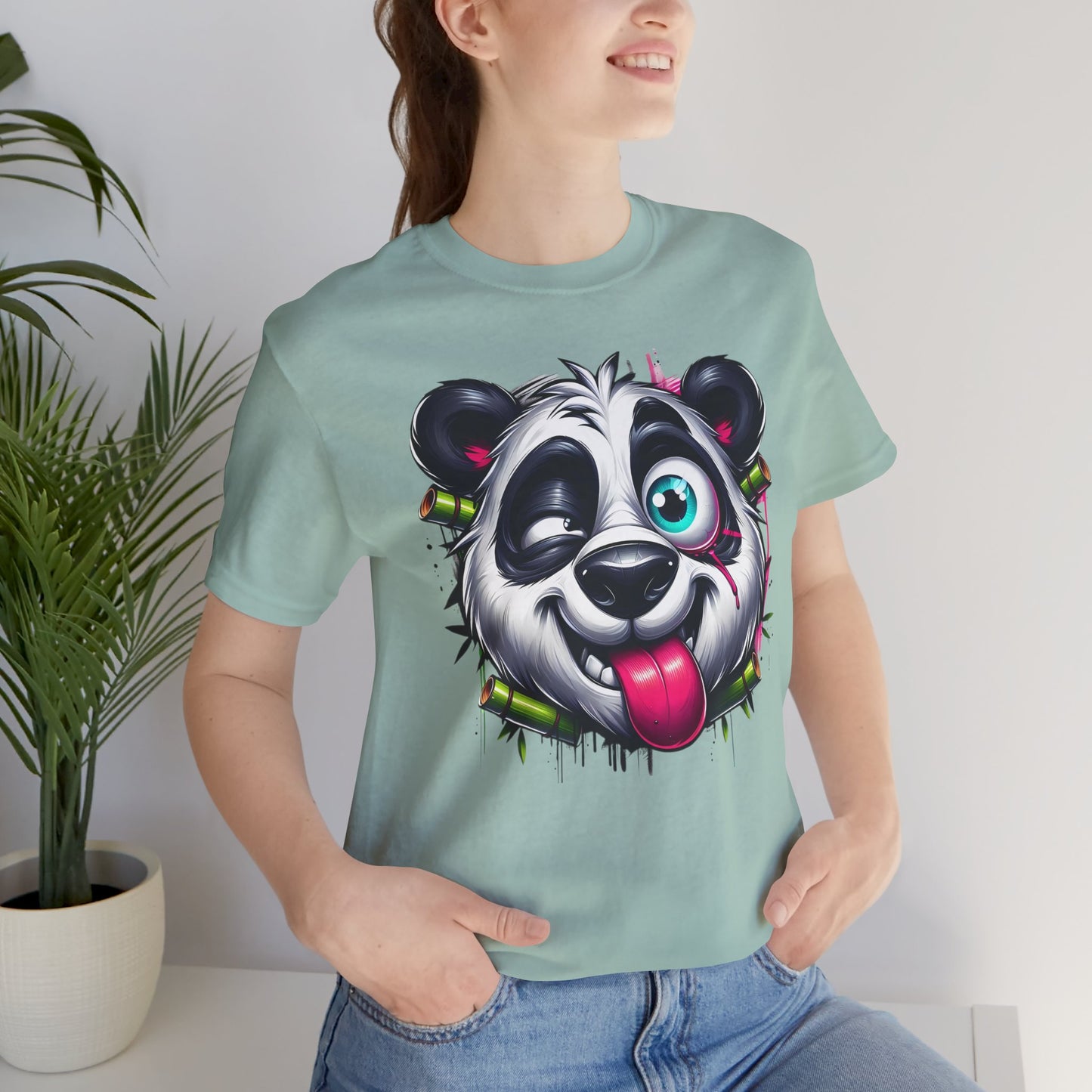 DiDi Panda Shirt, Funny Animal T-Shirt, Cartoon Top, Funny Panda Tee Shirt, Animal Tees, Art Design T-Shirt, Graphic Tee