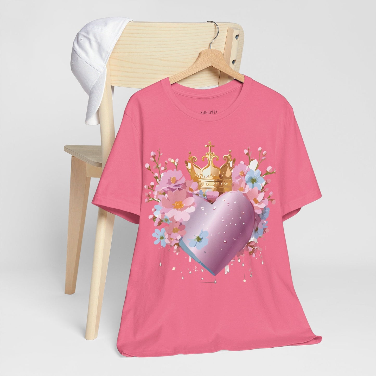 Valentine Graphic Tee Unisex Jersey Short Sleeve By Adelpha Vintage Inspired Artwork