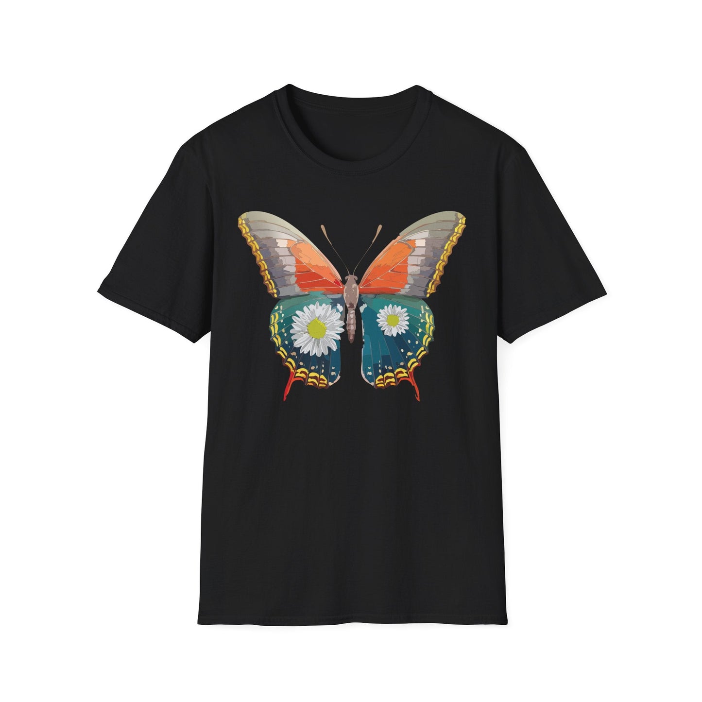 Butterfly Shirt Unisex Gildan Softstyle 64000 Short Sleeve T Shirt Monarch Design