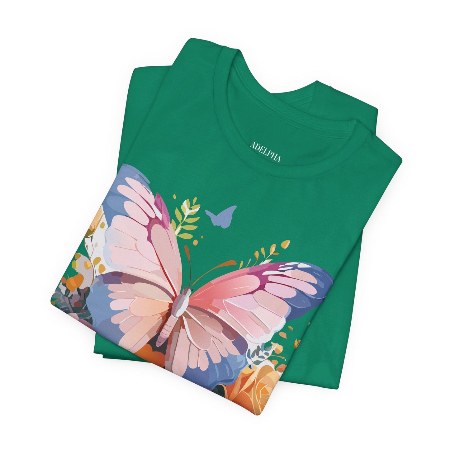 Butterfly Graphic Tee Unisex Short Sleeve Jersey Shirt By Adelpha