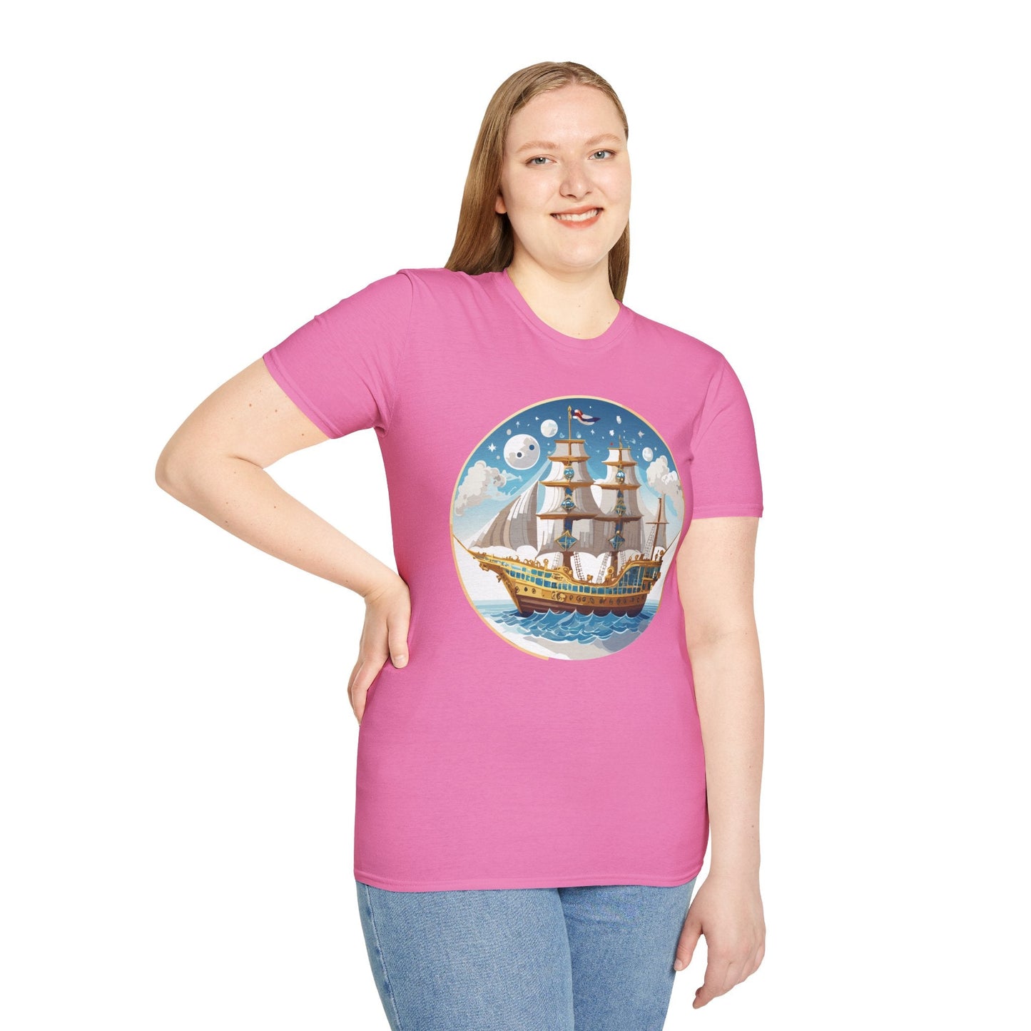 Ship T Shirts Frigate T Shirts Vessel Tee Shirt Unisex Softstyle 100 Percent Ring Spun Cotton Tee